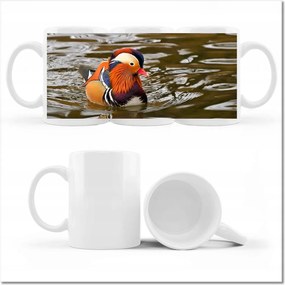 Nyomott mintás bögre Mandarin Japán kacsa Madár dísz