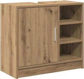 vidaXL Fürdőszoba Székény Artisan tölgy 63 x 29 x 55 cm Faanyag