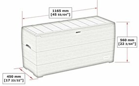 Duramax Kerti tárolódoboz antracit, 270 l