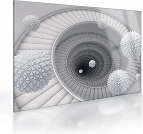 A 3D absztrakció képe (üvegen) (70x50 cm)