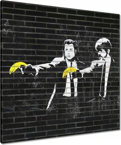 Vászonkép 70x70 Banksy Banana Fiction