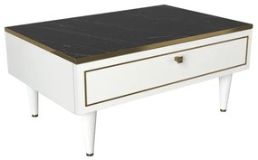 Kávésasztal RAVENNA 60x90 cm fehér