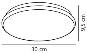 Nordlux - LED fürdőszobai mennyezeti lámpa MONTONE LED/10W/230V IP44 átm. 30 cm