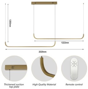 Immax NEO 07228L - LED Dimmelhető csillár zsinóron PATTINI LED/53W/230V Tuya + távirányító