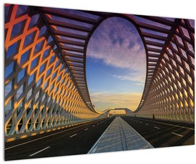 A modern hídépítészet képe (90x60 cm)