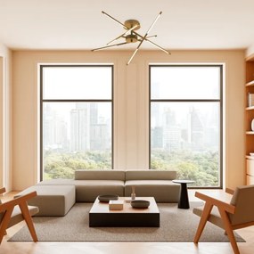 Rabalux 71339 - LED Felületre szerelhető csillár HENLI2 LED/40W/230V 3000K arany