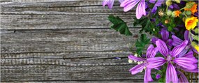 Kép - réti virágok (120x50 cm)
