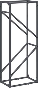 vidaXL antracitszürke hidegen hengerelt acél tűzifatároló 40x25x100 cm
