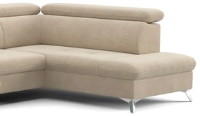 CATANIA jobb oldali U-alakú sarokkanapé tárolóval, bézs