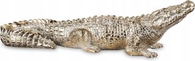 Arany krokodil figura dekoráció