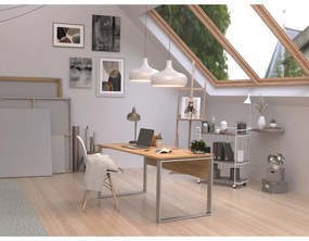 Íróasztal tölgyfa dekorral 79x158 cm Altino – Germania