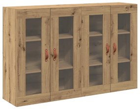 Fali Szekrények 2 db Művészi Tölgy 69,5x34x90 cm Mérnöki Fa