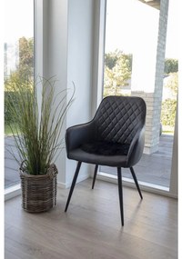 Mesterséges báránybőr ülőpárna, fekete, 35 cm