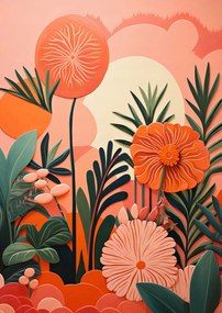 Poszter 29,7x42cm Korall kert