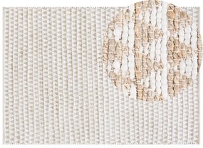 Bézs pamutszőnyeg 160 x 230 cm TUNCELI Beliani
