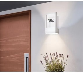 Eglo 98143 - Házszám MONTEROS 1xE27/28W/230V IP44 fehér