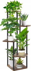 5 szintes fém növénytartó állvány beltérre és kertbe