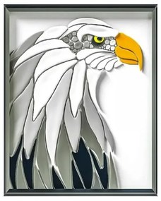 Kreatív készlet anyaggal való 3D festéshez - Eagle 30x40cm