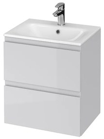 Cersanit - SET szekrény + mosdó, szürke fényű, Moduo Slim 50, S801-228-DSM