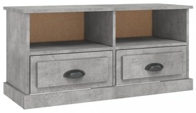 betonszürke szerelt fa TV-szekrény 93 x 35,5 x 45 cm