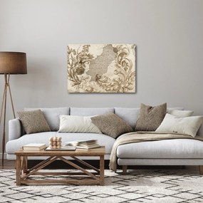 Kép - Fal virágokkal (70x50 cm)