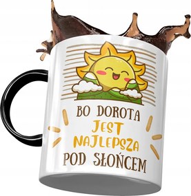 Fekete Bögre Dorottya Feleség Barátnő Ajándék Nyomtatott Fotóval