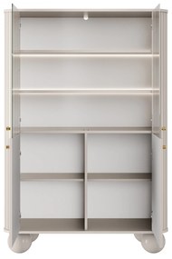 Vesper vitrin 103 cm - kasmír / arany fogantyúk / gömb lábak