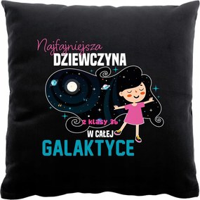 Fekete 40x40-ES Nyomott Mintás Párna Nőnapi Ajándék Barátnőknek K