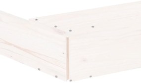 fehér nyolcszögű tömör fenyőfa homokozó ülésekkel