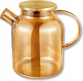 Wilmax thermo üveg teafőző kancsó 1,6L Arany szín