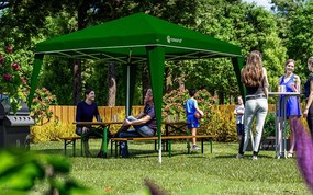 CAPRI rendezvénysátor, 3x3m, zöld Casaria