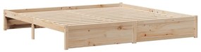tömör fenyőfa könyvespolcos ágy matrac nélkül 200 x 200 cm