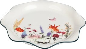 Kerámia Tányér 21 Cm-es Virágos Desszert Tálaló