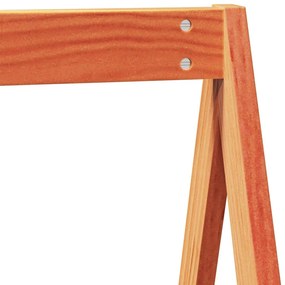 viaszbarna tömör fenyőfa gyerekágytető 199 x 95,5 x 88 cm