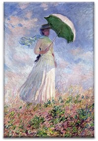 Monet napernyő 2 kerámiakép üvegkép, falikép