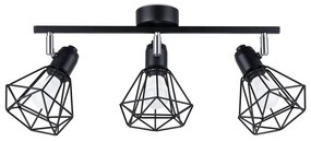 Fekete mennyezeti lámpa ø 10 cm Varpu – Sollux