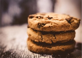 Cookies süti képe (üvegen) (70x50 cm)