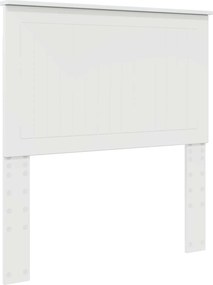 vidaXL Fejtámla fejtámlával Fényes Fehér 90 cm Faanyag