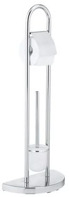 WENKO 16608100 - COSENZA WC-kefe 33x84 cm, fényes króm/szatén