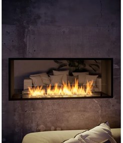 InFire - Beépített BIO kandalló 48,5x123,5 cm 6kW fekete