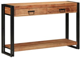 Konzolasztal 120x33x75 cm Tömör akácfából