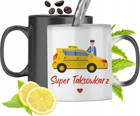 Mágikus Bögre Taxisofőrnek Színváltós, fényképes nyomattal