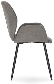 Szürke kárpitozott étkezőfotel szett 2 db-os Ansu – Marckeric