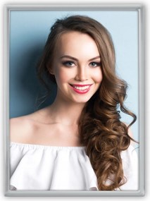 Képkeret 15x20 ezüst elegáns Silvia