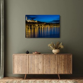 Éjszakai város képe (90x60 cm)