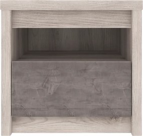 Éjjeliszekrény 1S, nairobi gesztenye/onix, JESI