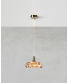 Markslöjd 108858 - Csillár zsinóron KURAGE 1xE27/40W/230V réz/füstös bézs