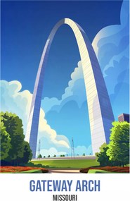 Poszter 60x80cm Gateway Arch
