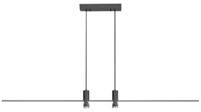 LED Csillár zsinóron LED/19W/230V 4000K fekete