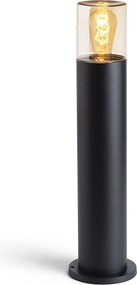 RENDL QUINN 60 stojanová černá jantarové sklo 230V LED E27 11W IP54